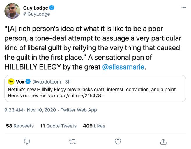 hillbilly elegy tone deaf