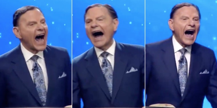 Kenneth Copeland laughing Biden video