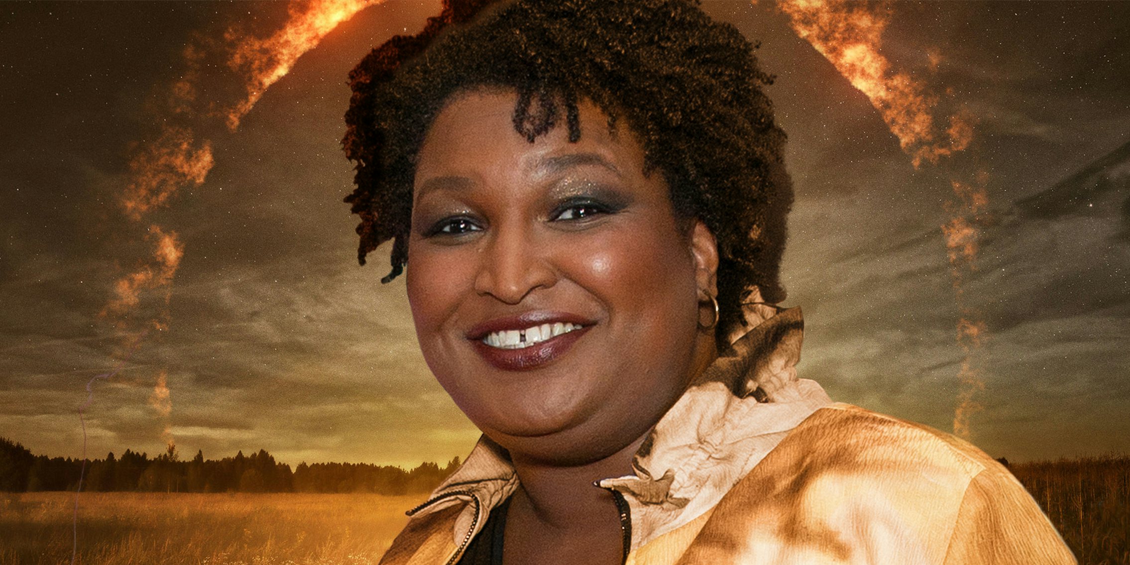 stacey abrams on supernatural tv show background