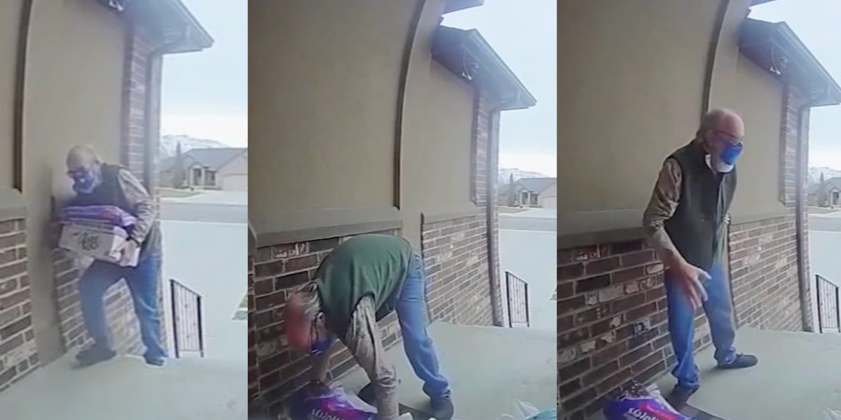 veteran delivery man larry struggling video