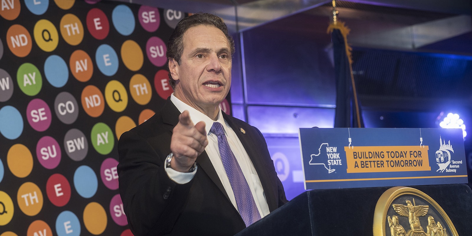 Gov. Andrew Cuomo. He signed a law that bars law enforcement from accessing information from contact tracing.