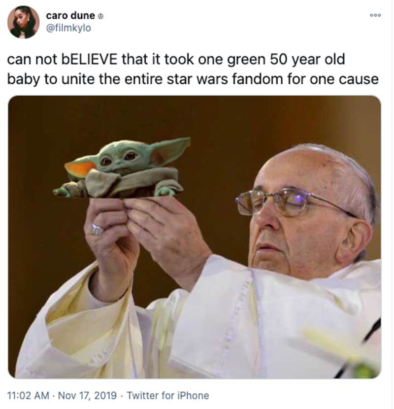 Baby Yoda Memes The Best Reactions to the 'Mandalorian' Character