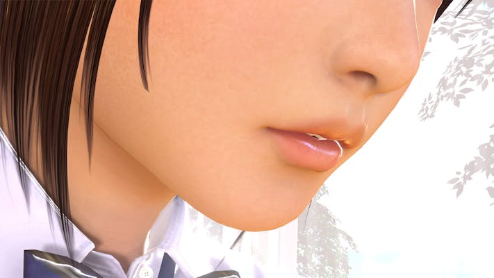 A screenshot of Sakura Yuuhi, the main love interest in adult Steam game VR Kanojo.