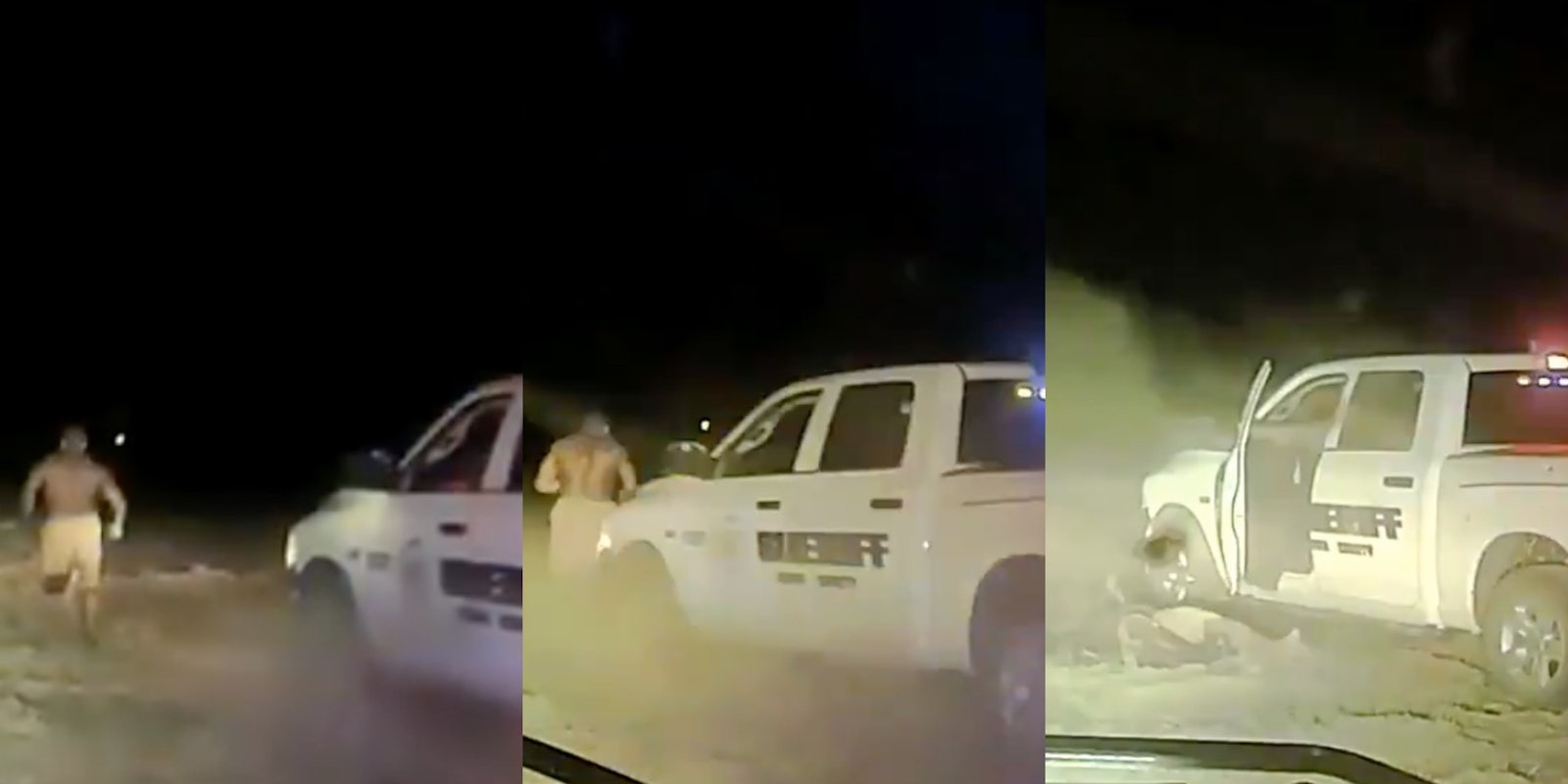 Cop runs over Black man with truck in video