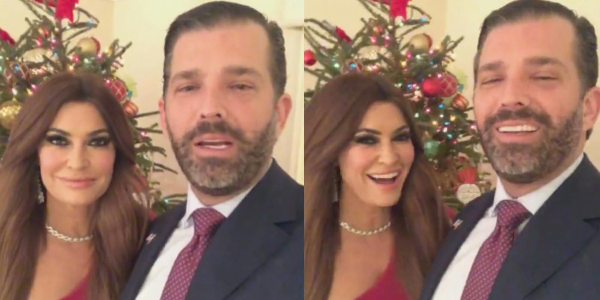 People Think Trump Jr. Insults Girlfriend Kimberly in Christmas Video