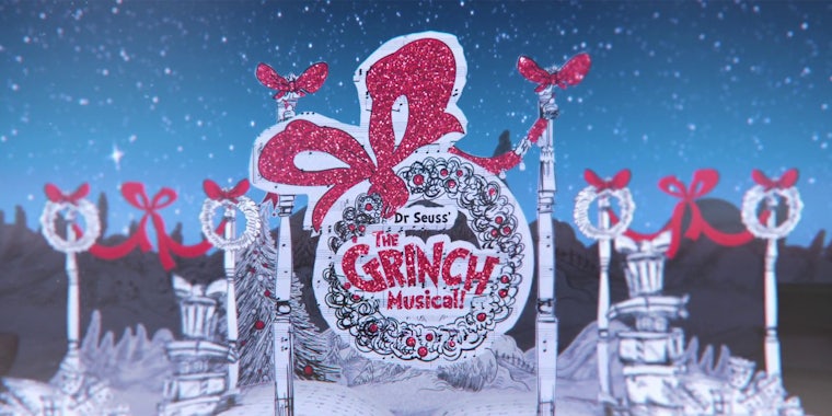 Dr. Suess Grinch musical title screen