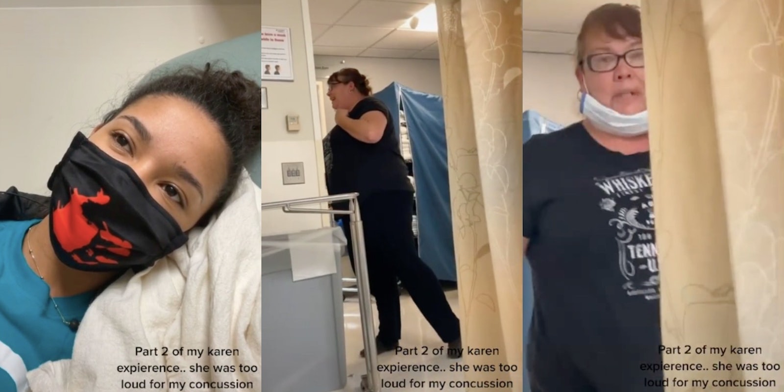 Hospital Karen can suddenly breathe when TikToker calls her a cunt