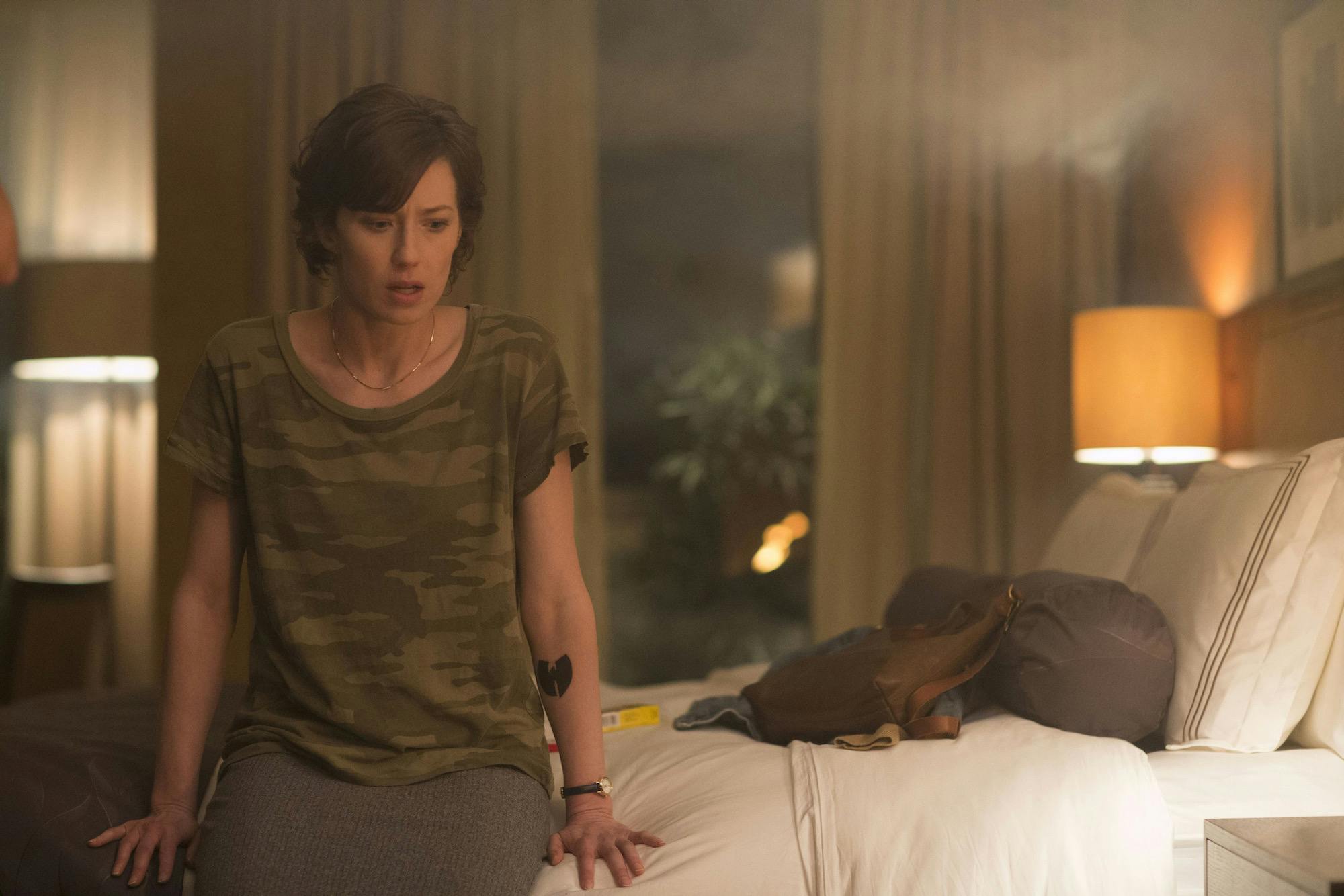 the leftovers nora durst in a hotel room