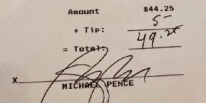 mike pence tip