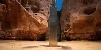 A monolith in the Utah desert