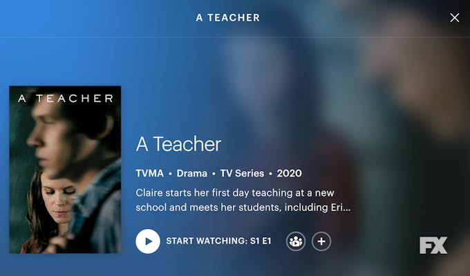 a teacher on Hulu