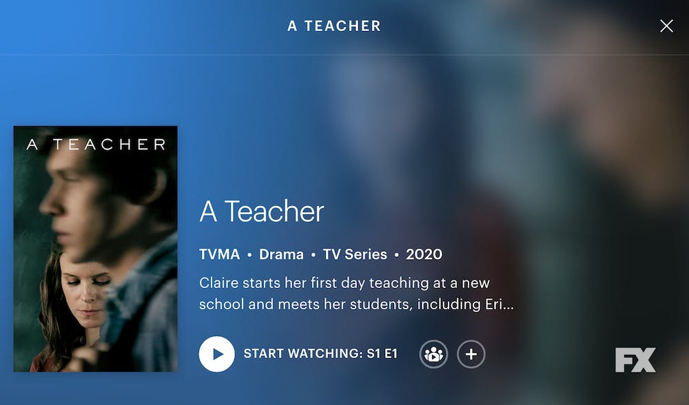 a teacher on Hulu