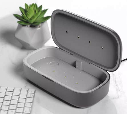uv-c phone sanitizer with built-in charger