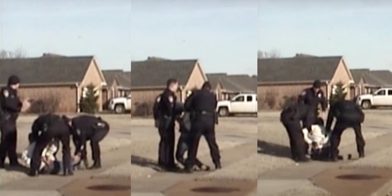 A video shows police officer Eric Parker slamming an Indian grandfather to the ground, partially paralyzing him.