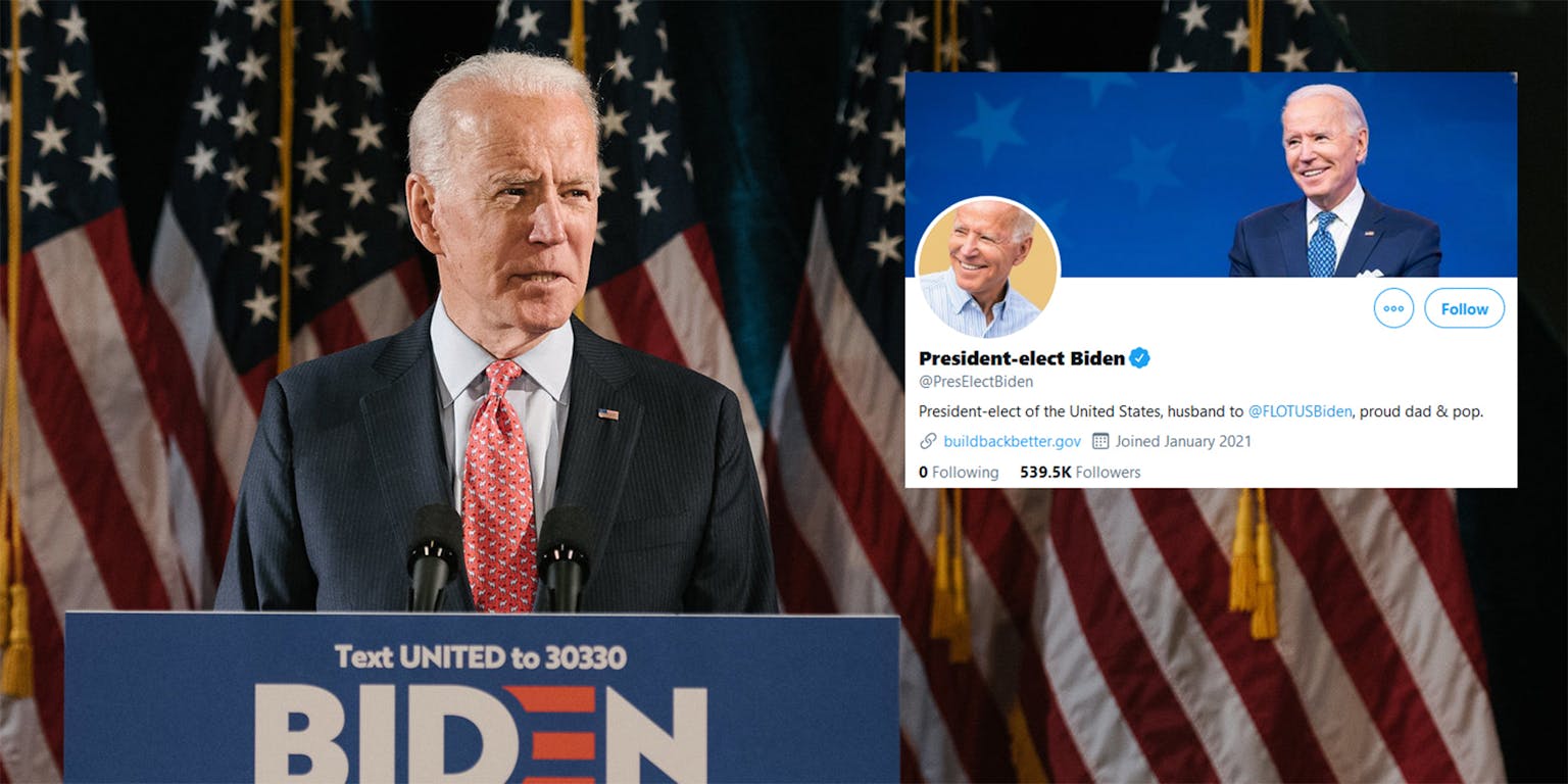Twitter Explains How Joe Biden Will Inherent The Potus Account