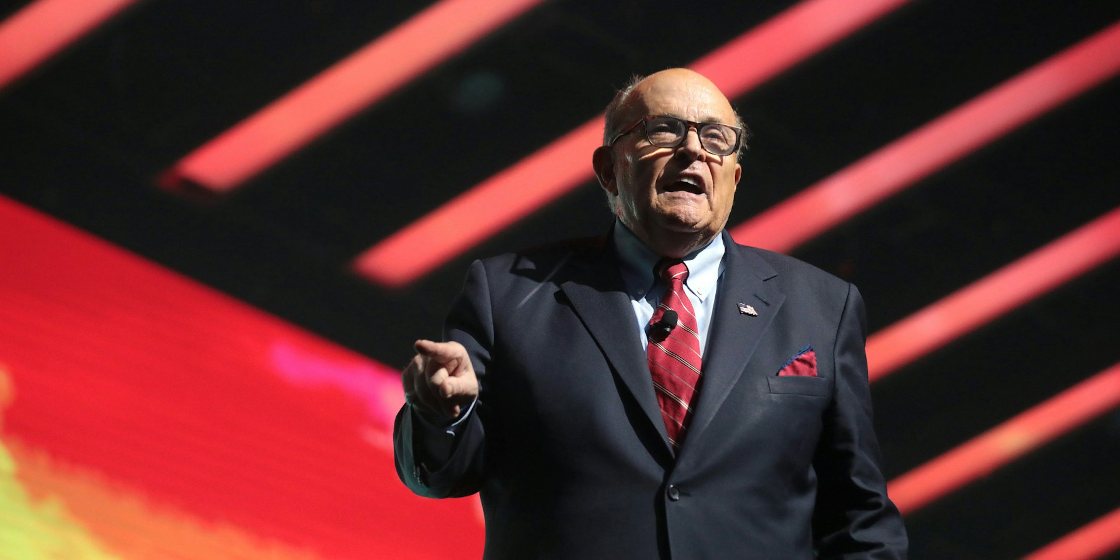 Rudy Giuliani. Dominion Voting Systems filed a lawsuit against Giuliani accusing him of defamation.