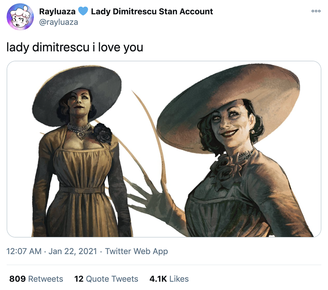 Lady Dimitrescu In Resident Evil Village Sparks Horny Memes 2,681 likes · 13 talking about this. resident evil village sparks horny memes