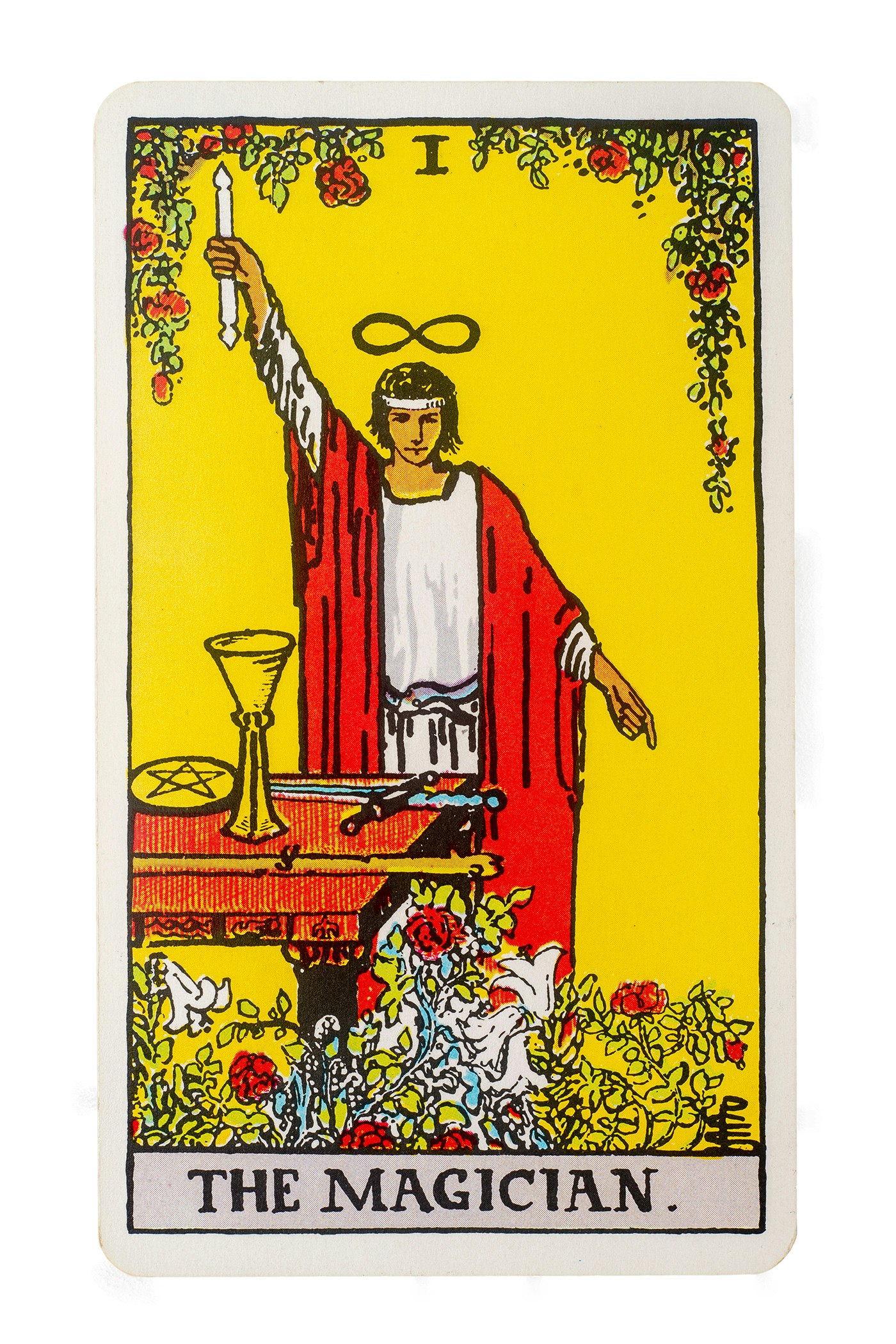 the-magician-card-from-a-traditional-tarot-pack-stock-photo-alamy