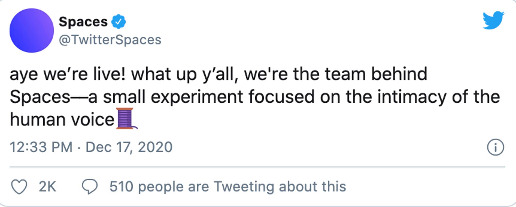 Twitter Spaces launches with its own account to explain