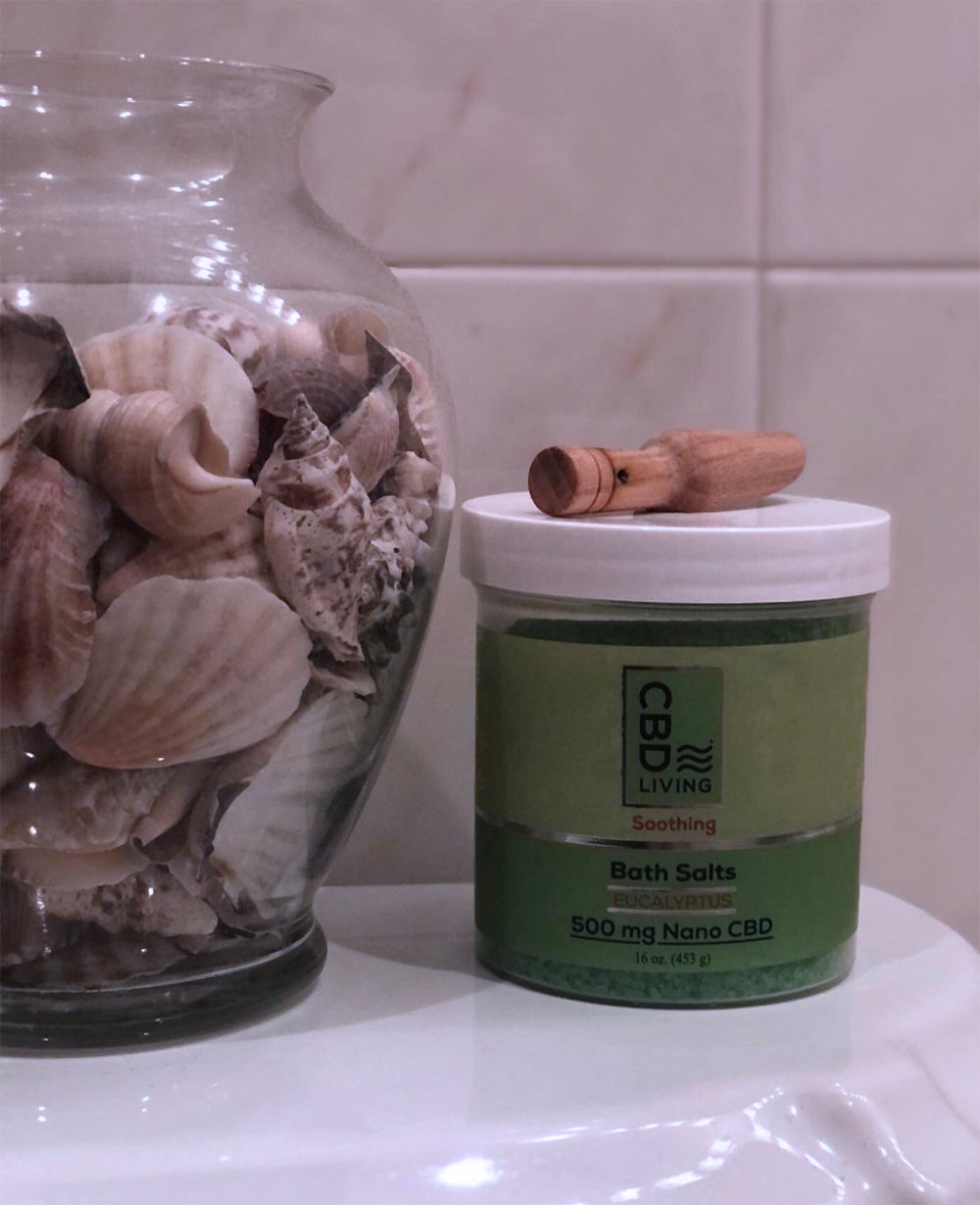 CBD living's eucalyptus bath salts
