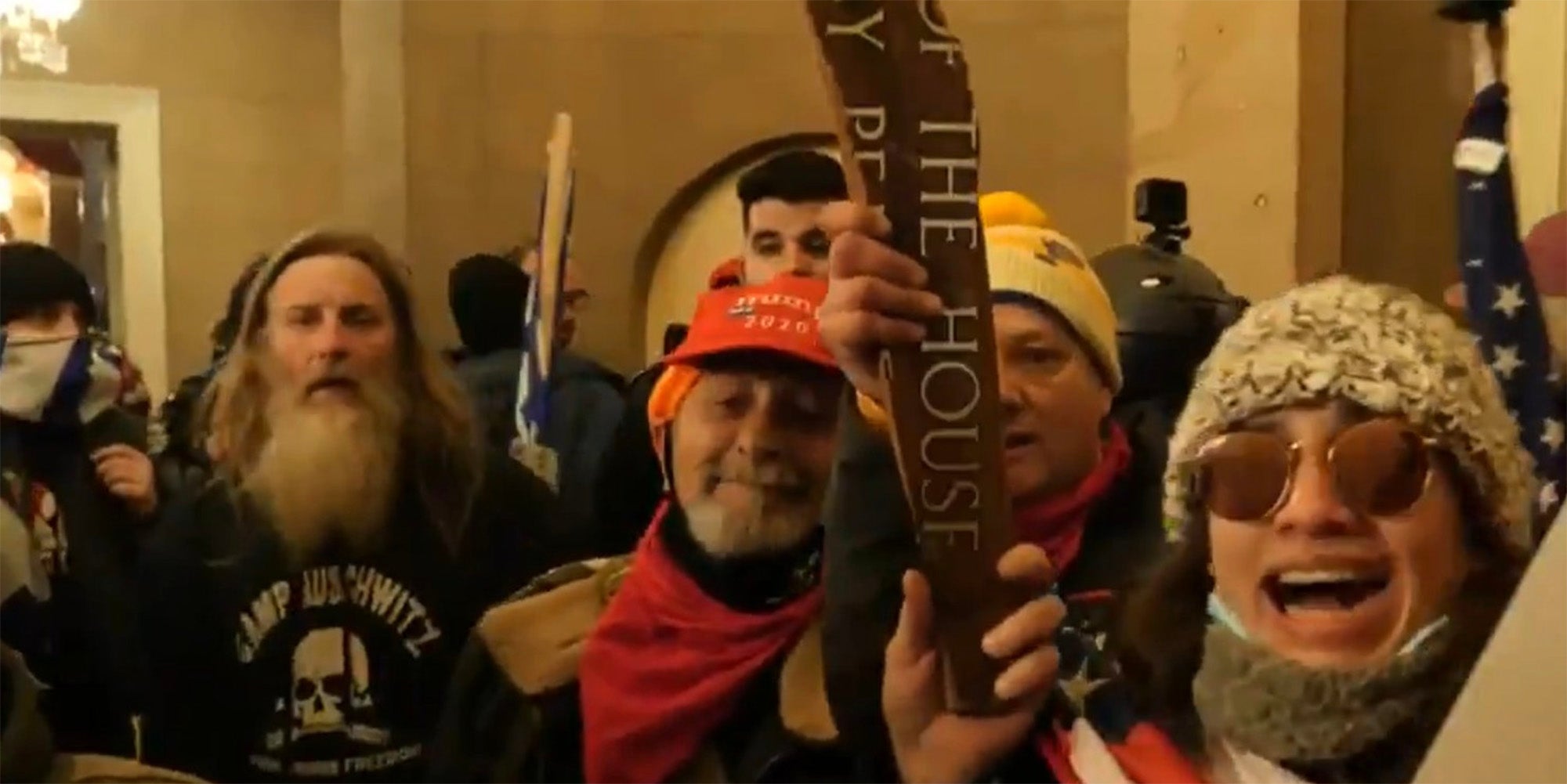 camp auschwitz shirt neo-nazis capitol rally