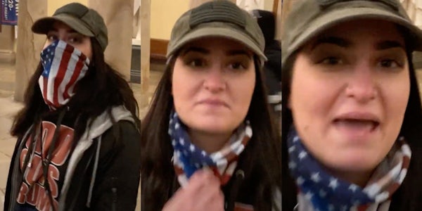 Capitol Rioter Tells Wife To Put Mask Back—as He Films Her For Parler