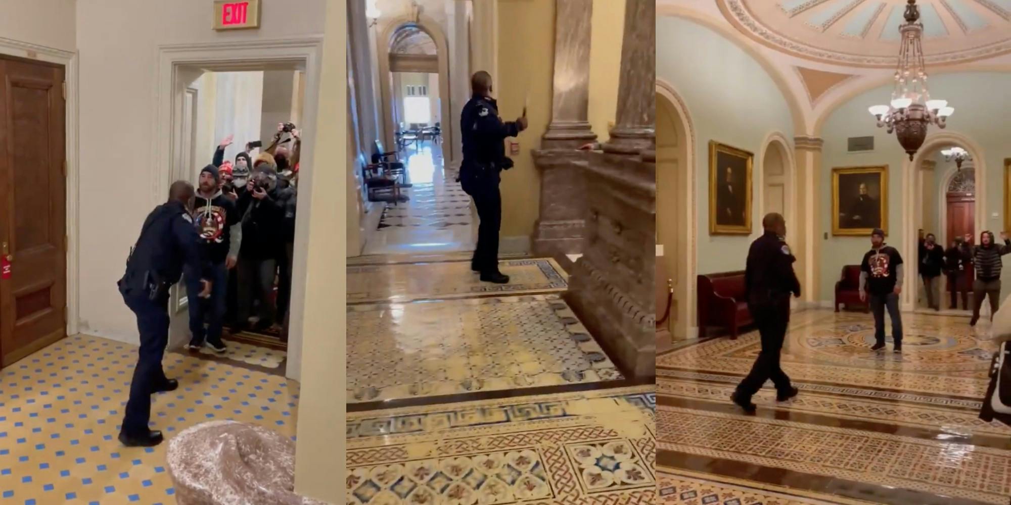 Officer Steered Mob Away From the Senate Chamber