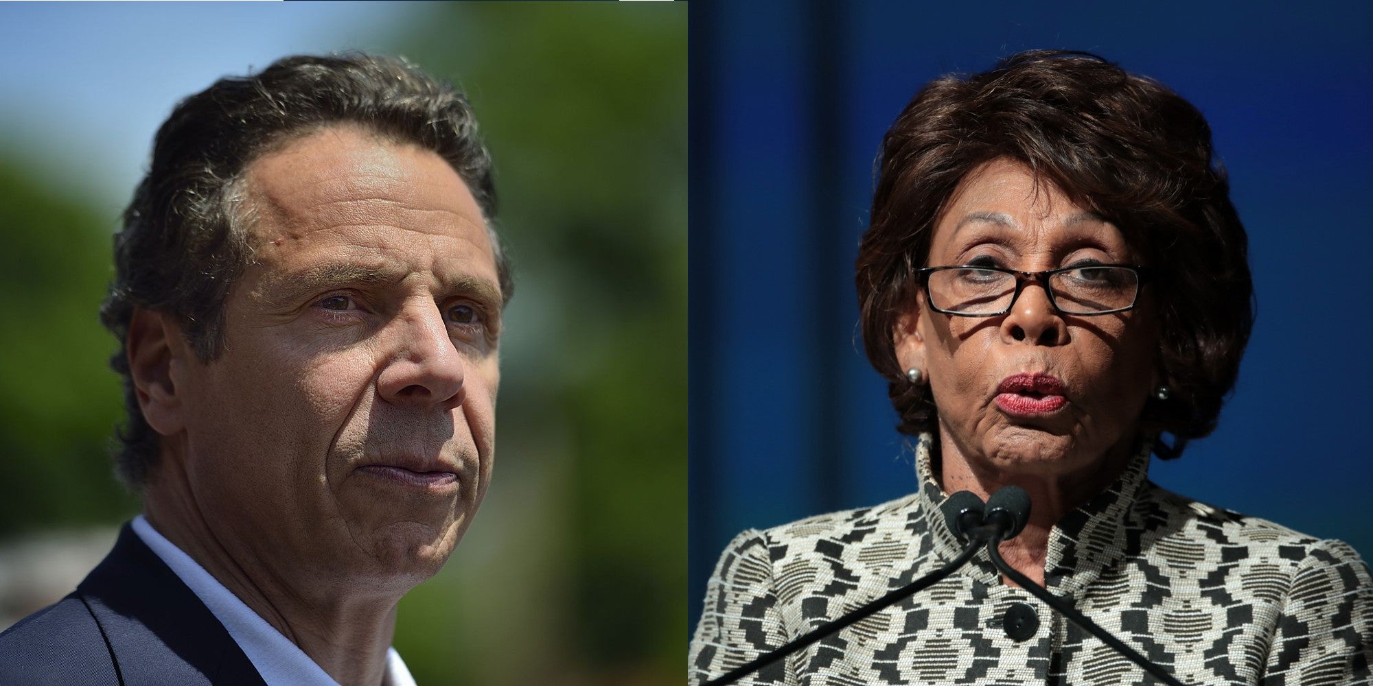 Andrew Cuomo and Maxine Waters