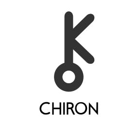Chiron looks like an 'O-K' symbol on full astrology reports.