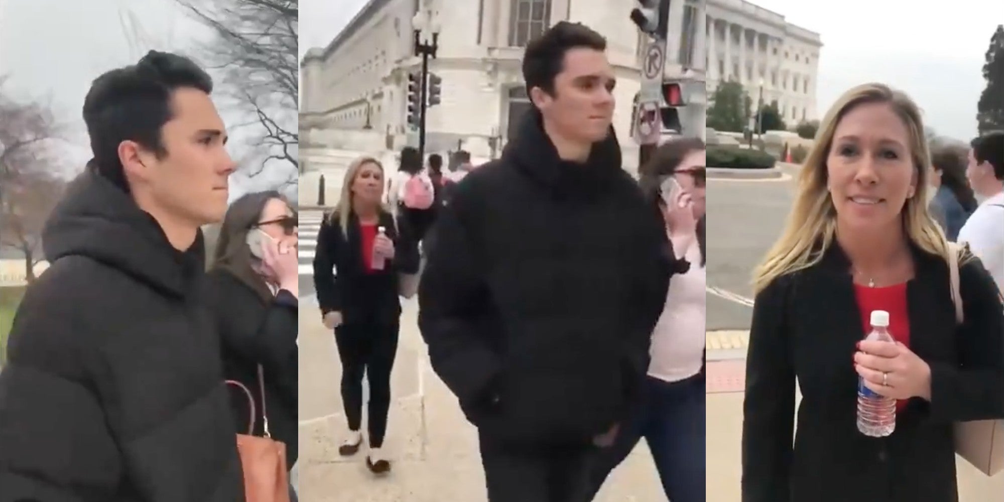 David Hogg and Marjorie Taylor Greene