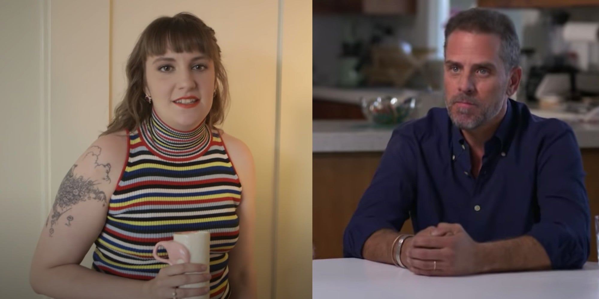 Lena Dunham and Hunter Biden