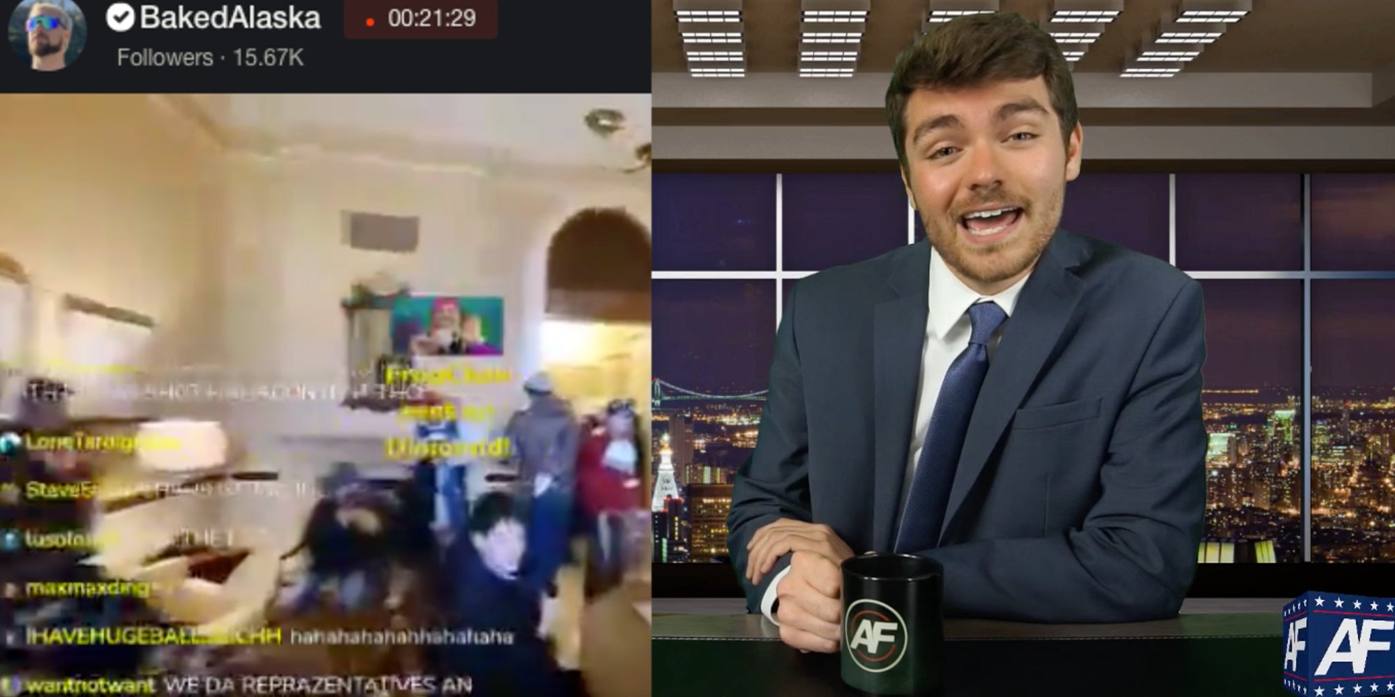 nick fuentes baked alaska dlive