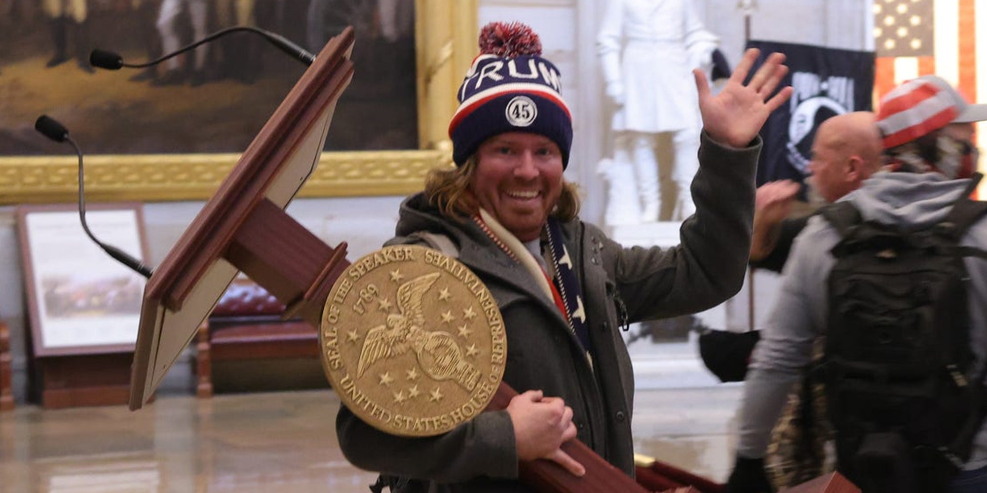 Via Getty Becomes Moment Of Humor Amid U S Capitol Chaos