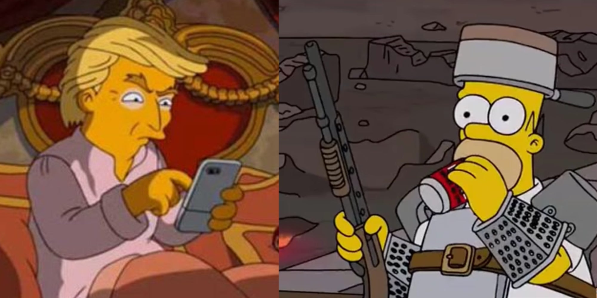 simpsons capitol riots trump twitter ban