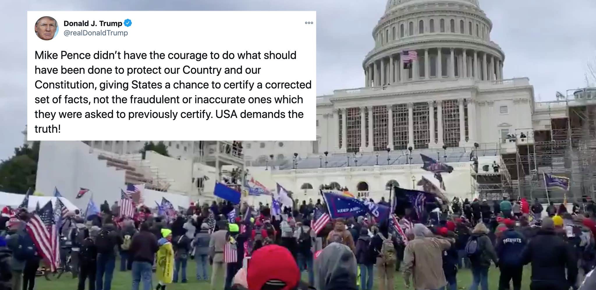 Impeachment impeached hump onpolitics Calls Grow For Twitter To Suspend Trump Amid Chaos At Capitol