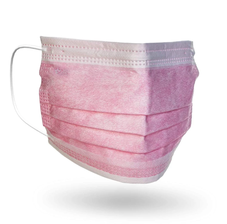 light pink surgical mask
