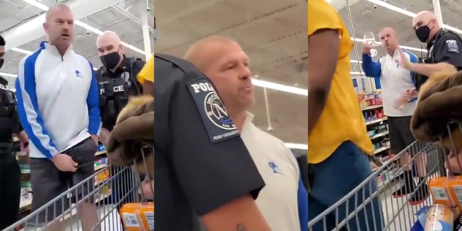 white man accuses Black Wal-Mart manager of being racist for asking him to wear a mask