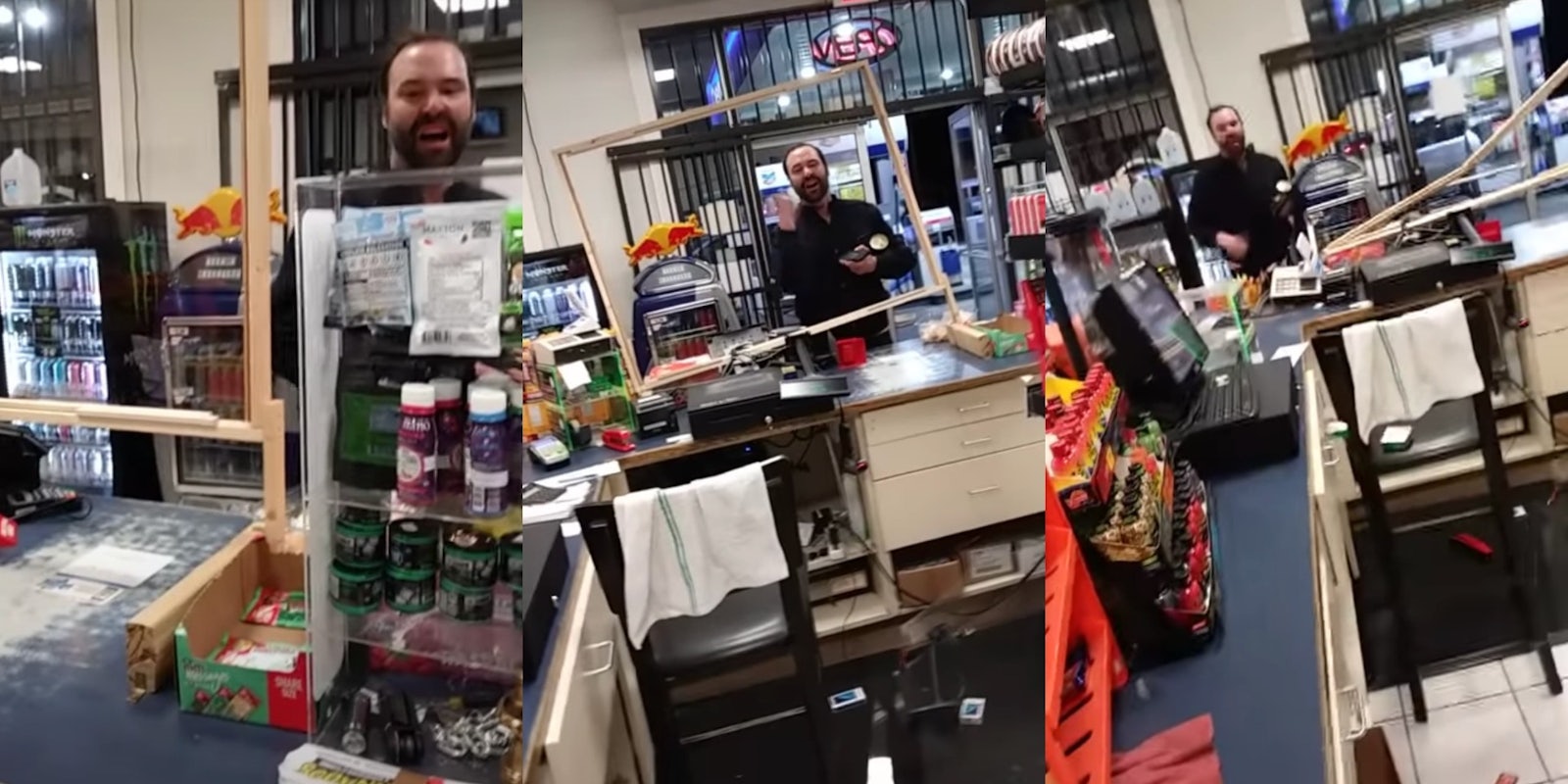 White man harasses gas station employee with anti-Muslim slurs