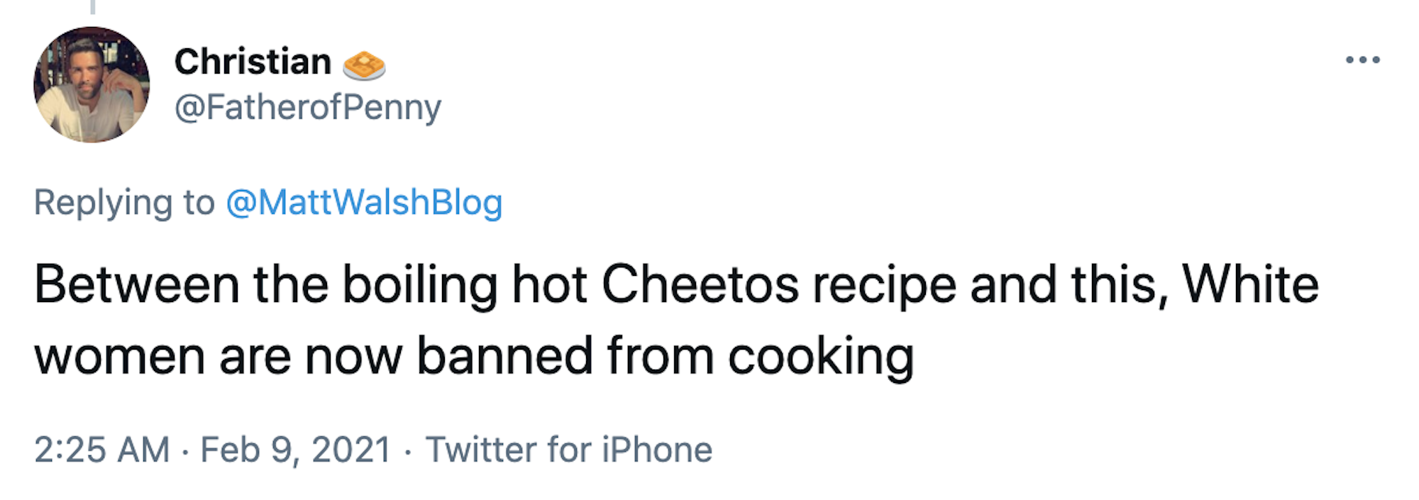 Between the boiling hot Cheetos recipe and this, White women are now banned from cooking