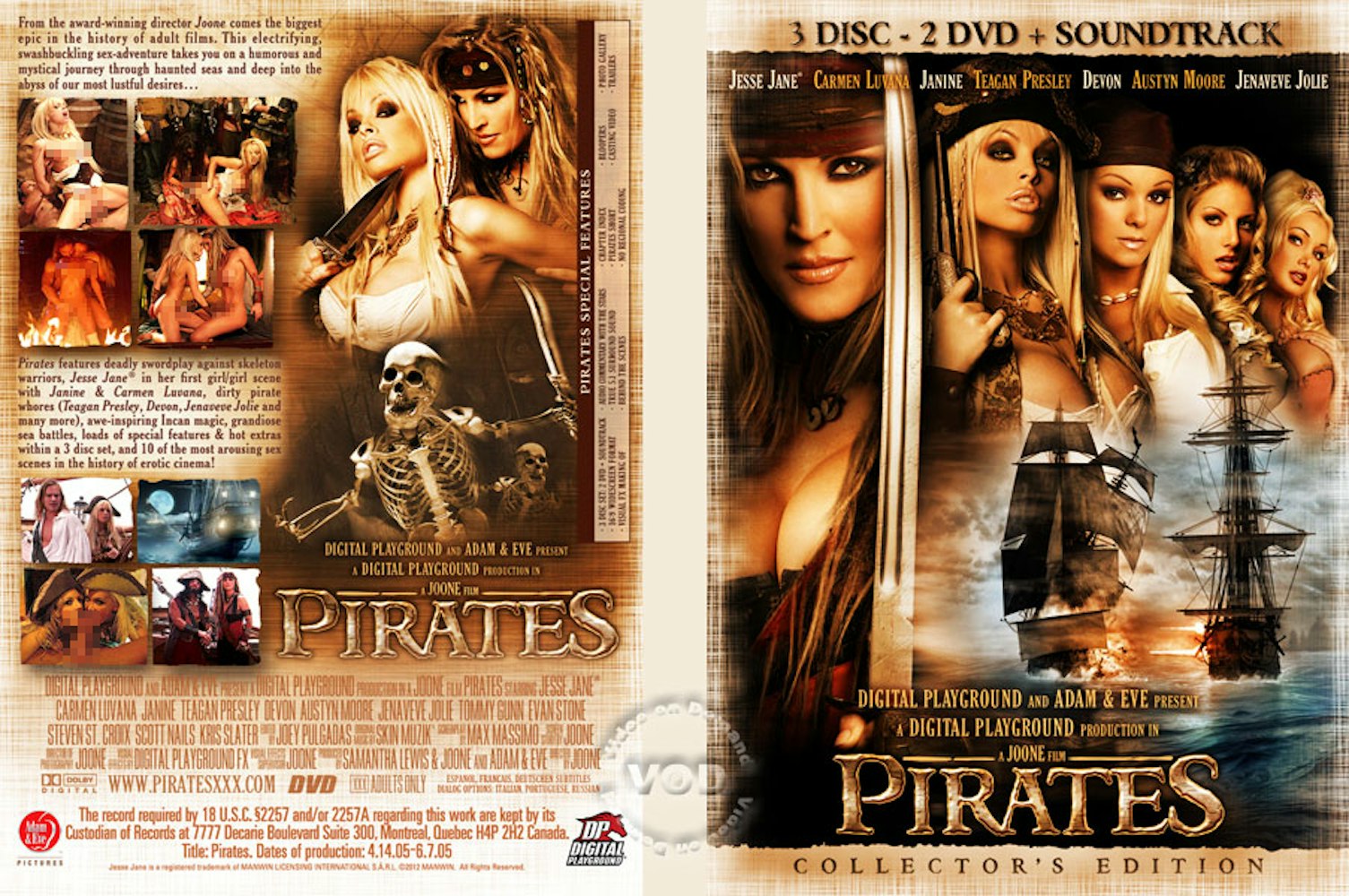 The cover art for Pirates, a famous porn parody inspired by Pirates of the Caribbean.