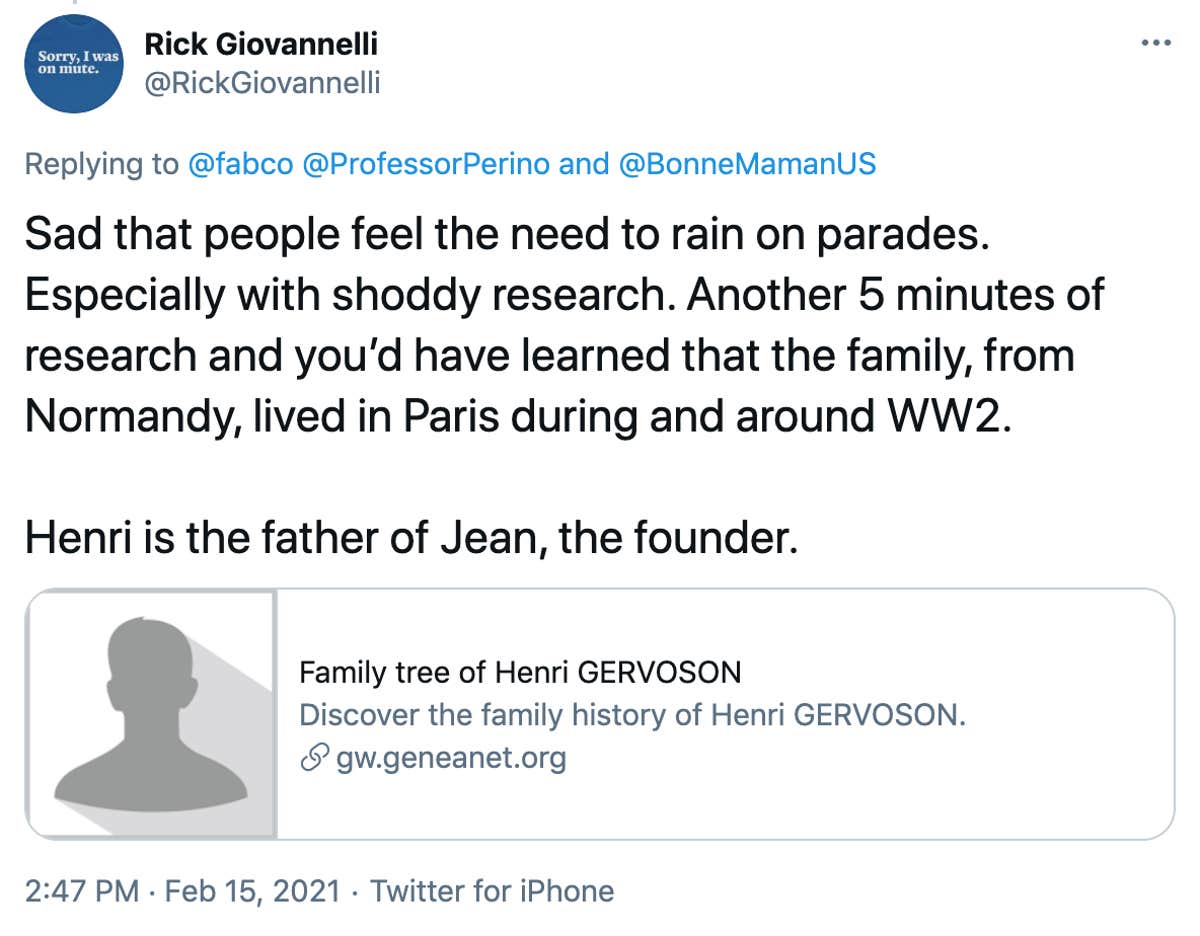 Bonne maman holocaust man wrongly fact checks viral tweet