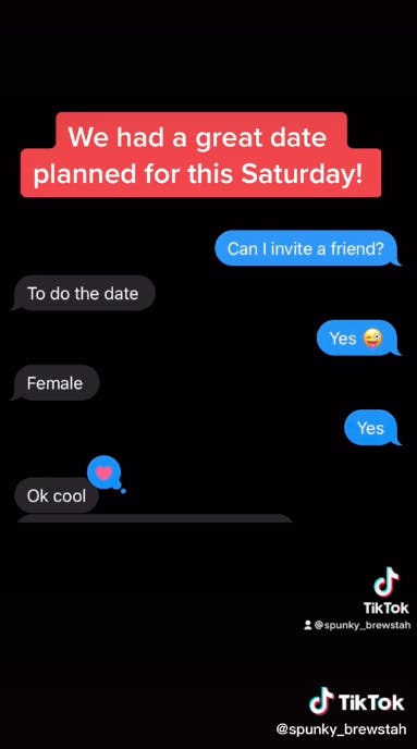 screenshot of a text conversation