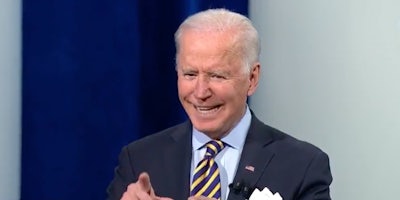 President Joe Biden at a CNN town hall