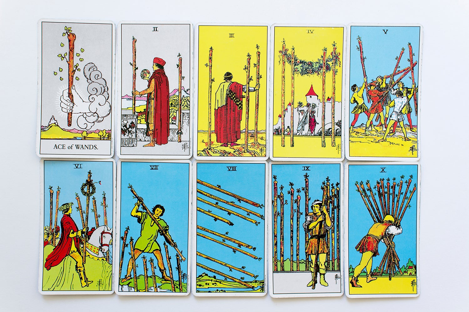 Suit of wands tarot cards