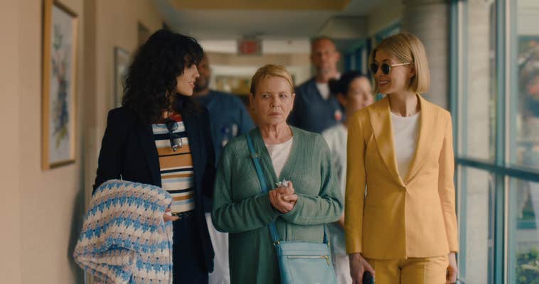eiza gonzalez, dianne wiest, and rosamund pike in i care a lot