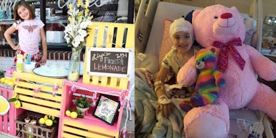 A 7-year-old selling Lemonade to pay for brain surgery