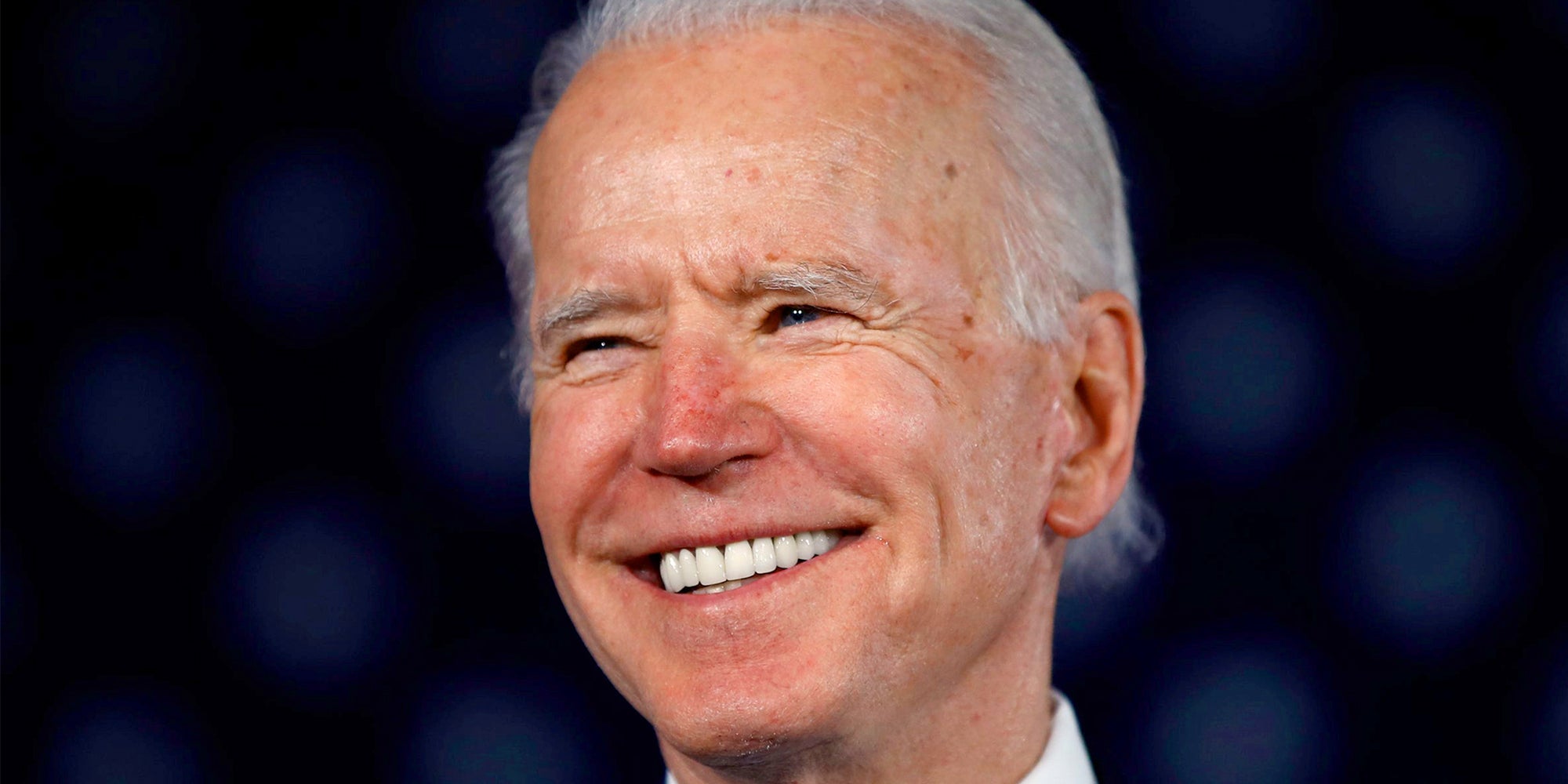 U.S. President Joe Biden smiling