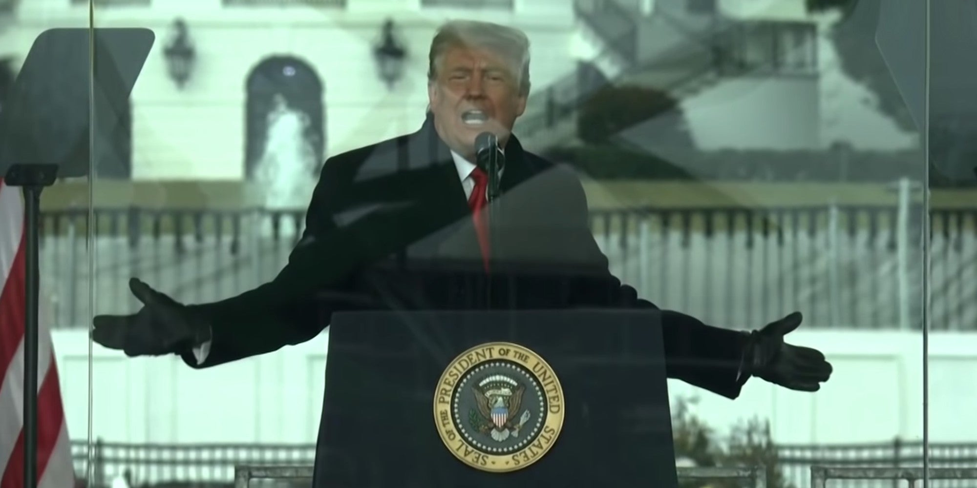 Former President Donald Trump speaking