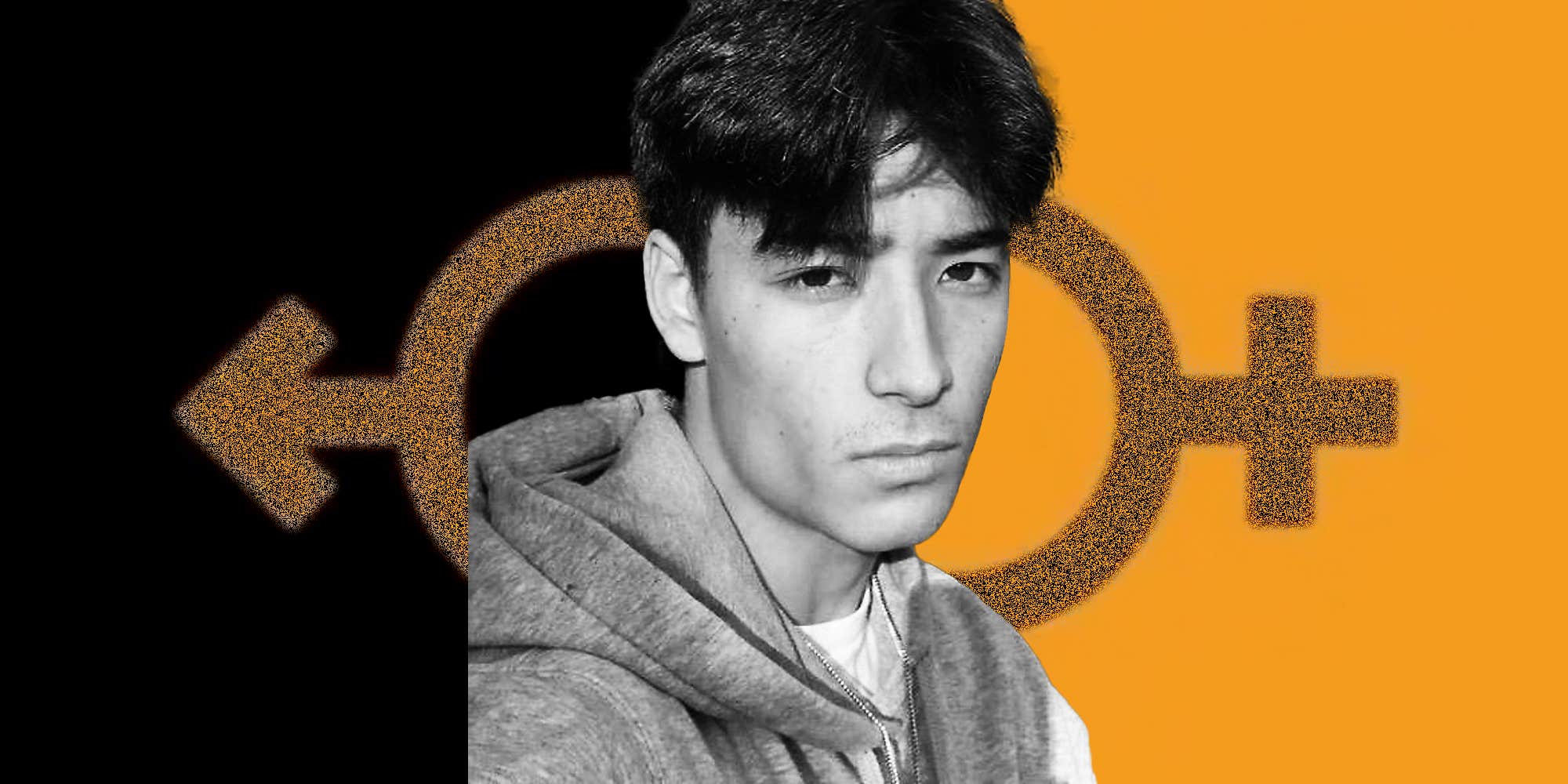 Kyle Royce on orange and black background.