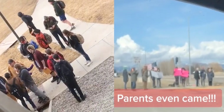 Video shows low turnout for anti-vaxx 'walkout'